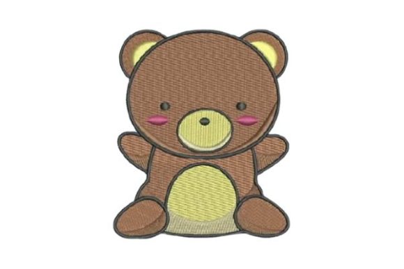 Cute Brown Teddy Bear: A Holiday Embroidery Review