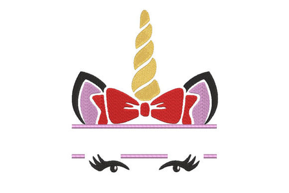 Review: Colorful Unicorn Split Name Design
