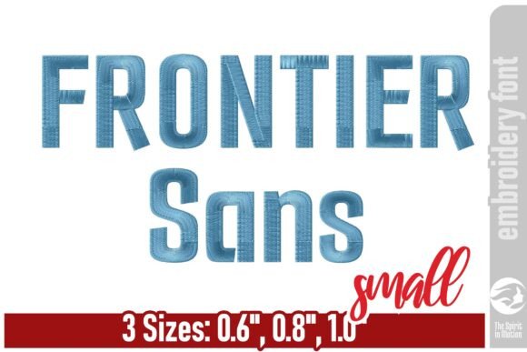 Review: Frontier Sans Embroidery Font for Sweatshirts