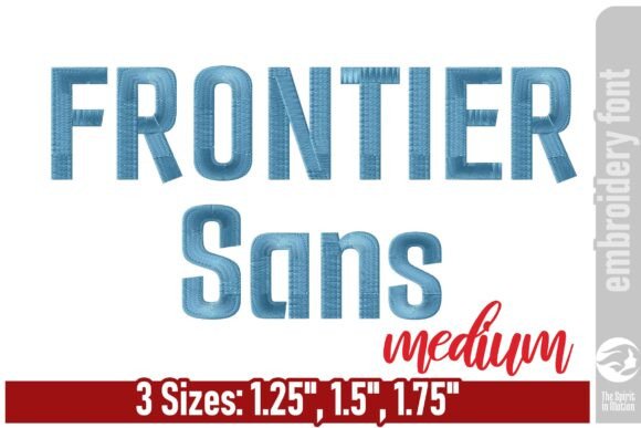 Review: Frontier Sans Embroidery Font Medium