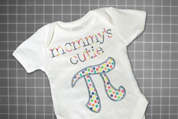 Review: Mommy s Cutie Pi Symbol Applique for Merch