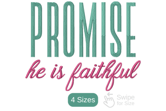 Review: Promise He is Faithful Design for Etsy