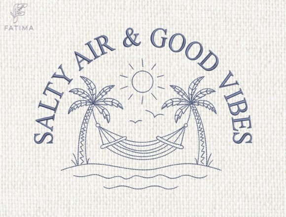 Review: Salty Air Good Vibes Embroidery Design