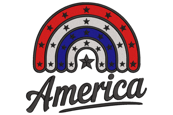 Reviewing the America Patriotic Rainbow Design
