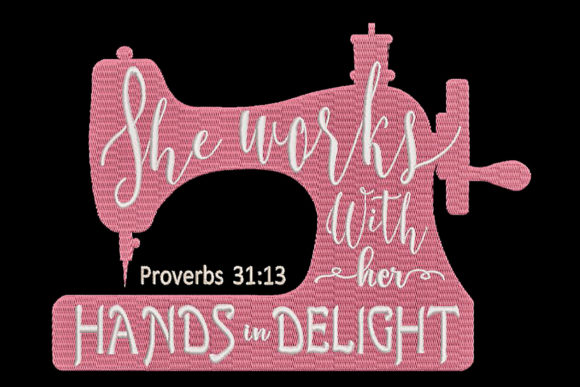 Sewing Machine with Quote from the Bible Review